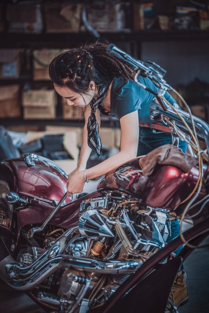 Réparation d'une moto